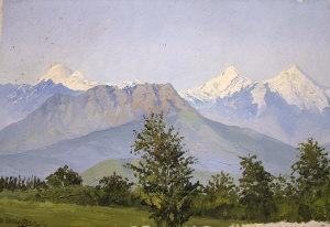 SHABLIKIN 1900-1900,Alpine scene,1913,Rosebery's GB 2011-02-05