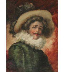 shackelford emma grabner,Portrait of a male figure in 17th century garb,Ripley Auctions 2009-06-27