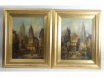 Shafer Henry 1833-1916,townscapes,Smiths of Newent Auctioneers GB 2020-05-15