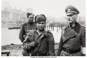 SHAGIN Ivan Mikhailovich,Young Soviet Solider with Captured Nazi Officer,1945,Heritage 2021-08-11