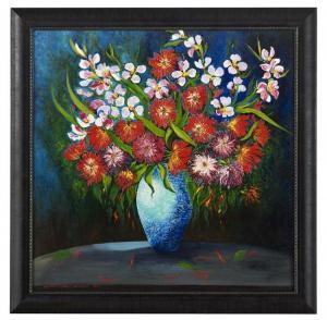 Shahenian Elizabet,Still Life of Gladioli and Chrysanthemums,2015,New Orleans Auction 2017-07-23