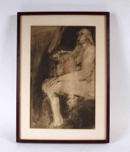 SHAHN Abby 1940,Seated Female Nude,Nye & Company US 2022-03-02