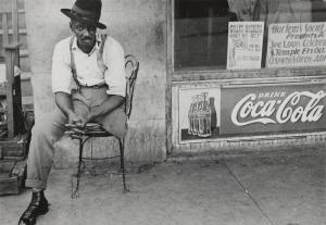 SHAHN Ben 1898-1969,Man with Amputated Leg at Shoe Shine Stand, Natche,1935,Sotheby's GB 2024-04-10