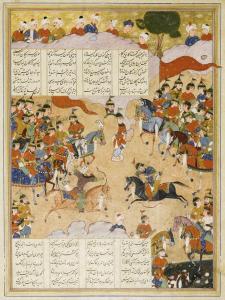 SHAHNAMEH Firdausi's 1500-1500,Rustam Kills Isfandiyar, Persia,Sotheby's GB 2014-10-08