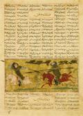 SHAHNAMEH Firdausi's 1500-1500,The Combat of Bizhan and Ruyin,Sotheby's GB 2014-10-08