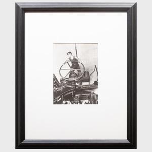 SHAIKHET Arkady Samoylovich 1898-1959,A Komsomol Youth at the Wheel,1936,Stair Galleries 2019-06-08