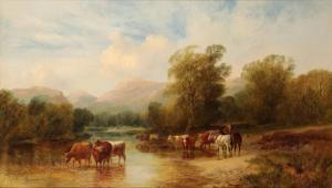 SHALDERS George 1826-1873,Cattle Watering,1856,Duke & Son GB 2023-04-05