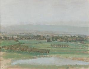 SHAMIR Elie 1953,View of the Jezreel Valley,Tiroche IL 2021-03-13