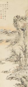 SHANGLIN WAN 1739-1813,SUNSET OVER FISHING VILLAGE,Sotheby's GB 2016-09-14