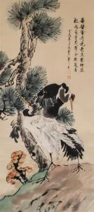 SHANREN Xinluo 1682-1756,pine and crane,888auctions CA 2019-03-28