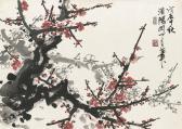 SHANYUE GUAN 1912-2000,Plum Blossoms,1988,Christie's GB 2008-12-02