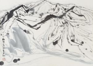 SHAOHUA Zhou 1929,Abstract landscape,1980,Bonhams GB 2015-03-16