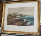 SHAPLAND John 1865-1929,Coastal Landscape with Cliffs,Tooveys Auction GB 2008-01-03