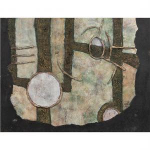 SHARIR David 1938,Abstract Scene,1960,Clars Auction Gallery US 2022-12-17
