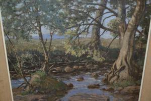 SHARPLEY REGINALD 1879-1947,River landscape,Lawrences of Bletchingley GB 2017-03-14