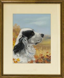 SHATTUCK OLIVER R,Study of an English setter's head,Eldred's US 2016-07-14