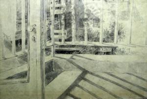 SHAVIT rachel 1929-2022,View from a window,Ishtar Arts IL 2017-07-16