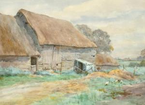 SHAW Arthur Winter 1869-1948,A farm, West Sussex,John Nicholson GB 2022-08-03