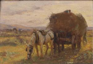 SHAW Arthur Winter 1869-1948,The haycart,Woolley & Wallis GB 2023-06-07
