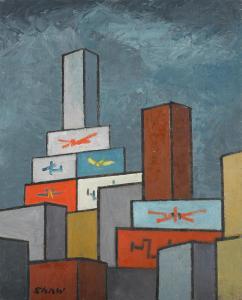 SHAW Charles Green 1892-1974,Untitled (City Skyline),1930,Bonhams GB 2018-11-19