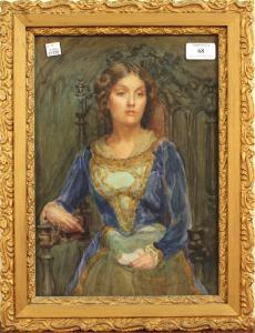 SHAW Ellen Sylvia 1866-1947,Portrait of a Lady,Tooveys Auction GB 2012-09-12