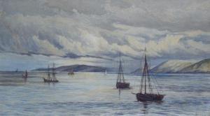 SHAW F.R,Boats moored off shore,Thos. Mawer & Son GB 2009-10-14