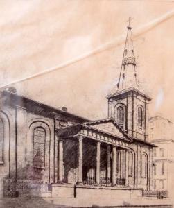 SHAW Gerrard Gayfield 1885-1961,St. James Church, King Street, Sydney,Mossgreen AU 2017-10-29