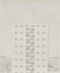 SHAW Jim 1952,Untitled (Building with stairs),2001,Phillips, De Pury & Luxembourg US 2024-04-24
