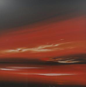 SHAW Jonathan 1959,Red abstract landscape,Wright Marshall GB 2016-07-21