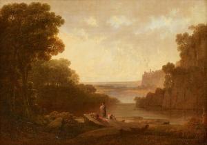 SHAW Joshua 1776-1861,River Landscape with Castle,Lempertz DE 2022-11-19