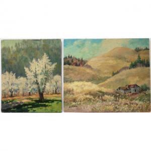 SHAW Stuart Clifford,BLOSSOMING AT GRIMSBY, ONT.; ROLLING HILLS WITH BA,Waddington's 2021-11-11