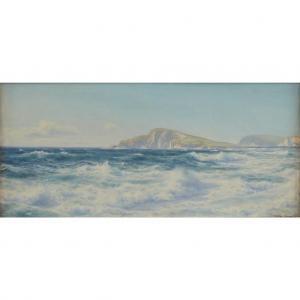 SHAW Walter 1851-1933,Cliffs of Devon (Bigbury Bay, South Devon),1900,Freeman US 2020-05-05