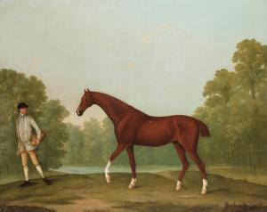 SHAW William 1760-1773,A groom with a racehorse in a landscape,1787,Bonhams GB 2018-10-24