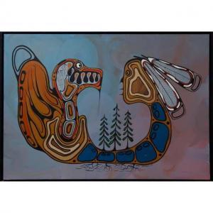 SHAWANA Ivan 1960,INDIAN AND THE THUNDER BIRD,1979,Waddington's CA 2019-04-13