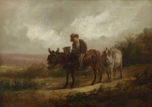 SHAYER Charles Waller,Boy riding a donkey and leading another on a count,Tennant's 2024-01-12