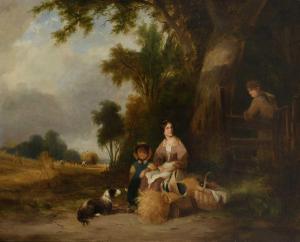 SHAYER Snr. William 1787-1879,Figures resting during the harvest,Woolley & Wallis GB 2024-03-06