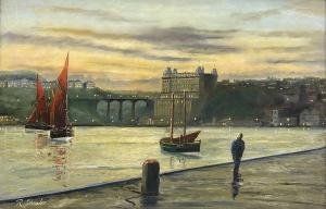 SHEADER Robert 1900,Grand Hotel and Spa Bridge from the We,20th century,David Duggleby Limited 2023-04-01
