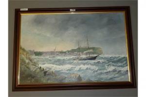 SHEADER Robert 1900,Stormy Seas South Bay Scarborough,David Duggleby Limited GB 2015-11-21