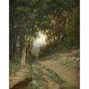 SHEARER Christopher H 1840-1926,Path in the White Mountains,1876,Freeman US 2021-06-09