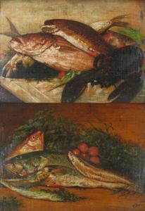 SHEARER P.D,Still Life Paintings with Seafood,1900,Litchfield US 2012-07-11