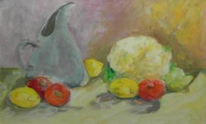 SHEARER THOMAS GRAY Hazel,Still life with Jug, Cauliflower and Apples,William Doyle 2011-07-21