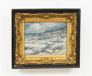 SHEARER Victor 1872-1951,a winter landscape,1912,Wiederseim US 2022-03-26