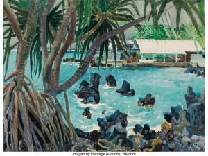 SHEETS Millard Owen 1907-1989,Lagoon on Kauai,Heritage US 2024-03-21