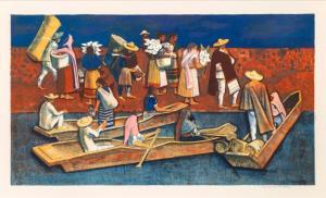 SHEETS Millard Owen 1907-1989,Mexican Travelers,1977,Ro Gallery US 2024-02-22