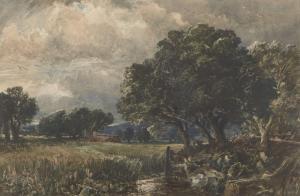 SHEFFIELD George 1839-1892,A river landscape with an approaching storm,1866,Rosebery's GB 2023-03-29