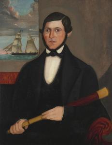 SHEFFIELD Isaac 1798-1845,PORTRAIT OF A SEA CAPTAIN WITH THE SHIP ELEANOR,Christie's GB 2022-01-20