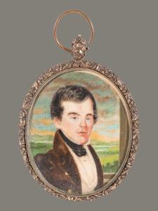 SHEFFIELD Isaac 1798-1845,Portrait of a Young Sailor housed,Hindman US 2022-09-14