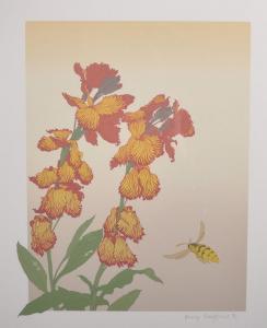 SHEFFIELD Philip 1900-2000,Irises with a Wasp, Screenprint, Signed in,John Nicholson GB 2017-12-20