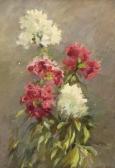 SHEHOVTSOV Leonid Antonovitch 1910,STILL LIFE WITH RED AND WHITE FLOWERS,Sloans & Kenyon 2004-12-11