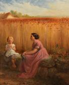 sheil Edward,Making Daisy Chains at the Corner of a Cornfield,1857,Morgan O'Driscoll 2019-11-18